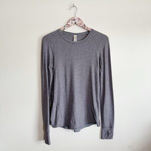 IVIVVA Girls Lululemon Purple Long Sleeve Thumbhole Cuff Top Athletic Size 14